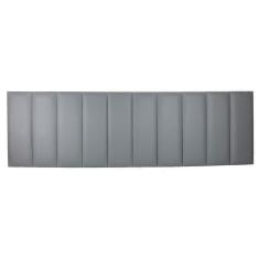 Cabeceira King 200X60 Estofada Cama Box Modulada Cinza