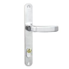 Fechadura para Porta de Alumínio ou Aço com Espelho Cromado Serralheir