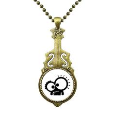 DIYthinker Colar de criatura de monstro alienígena do universo joia antiga pingente de música de guitarra