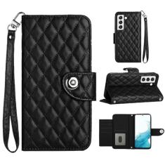 Para Samsung Galaxy S22, capa carteira com alça de pulso, capa flip de couro com fecho magnético com 7 cartões e 1 compartimento para dinheiro, capa de telefone com suporte para Samsung S22 5G 6,1