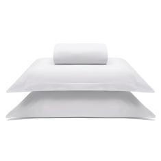 Jogo de Lençol Casal Algodão 3 peças Rolinho Malha Image Liso Buettner