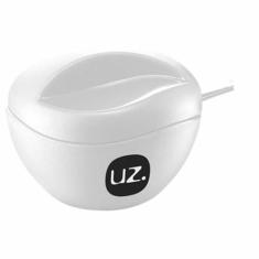 Açucareiro Plástico De Mesa com Tampa e Colher UZ 300ml, Branco