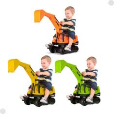 Trator Escavadeira Infantil Gigante Escavator - Roma, Amarelo