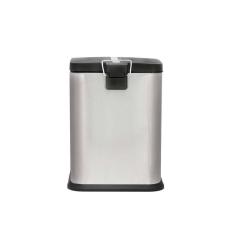 Lixeira Quadrada Jaspe 6l Mor