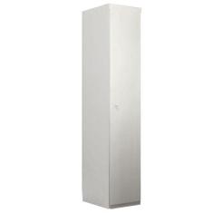 Guarda Roupa Infantil Eloisa 1 Porta Com Modulo Aéreo Branco Brilho - 
