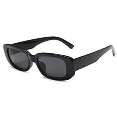 Sem Marca Óculos De Sol Hype Retrô Retangular Polarizado UV Protection Adulto Unissexo
