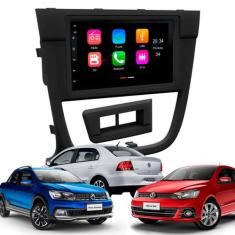 Central Multimídia 7 Polegadas MP5/BT CarPlay Android + Moldura Preta 