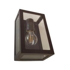 Arandela Externa Retro Quadrada 5 Vidros 30cm Marrom RL - Real Lustres