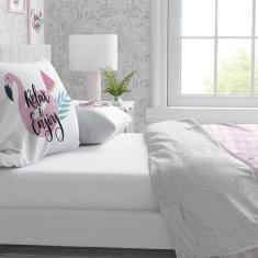 Lençol Percal Mais 2 Fronhas Print Flamingo - ESPAÇO CASA CENÁRIO, SOL