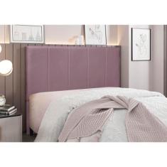 Cabeceira Cama Box King 195 cm Arizona Veludo Uva S04 - D'Rossi - DRos