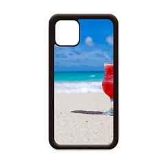Capa para celular Apple Mobile com imagem de suco de melancia para iPhone 11 Pro Max