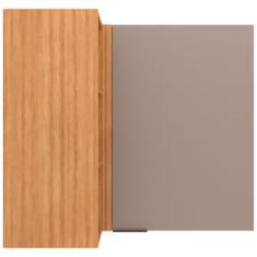 Armário Aéreo de Canto Bartira Cristal MDP 15mm com 1 Porta e 2 Prateleiras - 101,8cm de largura