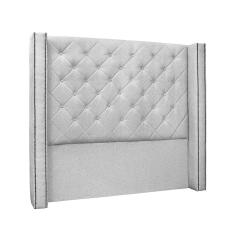 Cabeceira Cama Box Casal 140 cm Vicenza Linho Grigio S04 - D`Rossi