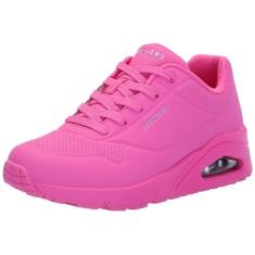 Skechers Tênis masculino Uno-Stand on Air, Rosa choque, 36