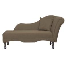 Divã Recamier Namoradeira Olívia Lado Esquerdo Linho Cores - DS Estofa