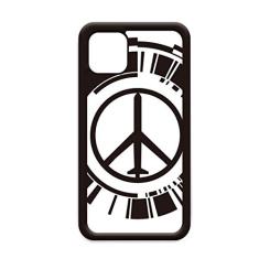 Capa com estampa de avião com símbolo da paz antiguerra para iPhone 11 Pro Max para capa de celular da Apple