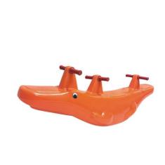 Balanço Gangorra Infantil Grande 3 Lugares Crocodilo PLayground-Brinqu