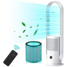 Ventilador de Torre sem Lâmina com Filtro HEPA e Controle Remoto, 110V, ULTTY, Branco