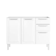 Balcão Para Pia Sem Tampo 120cm Tarsila - Itatiaia Branco