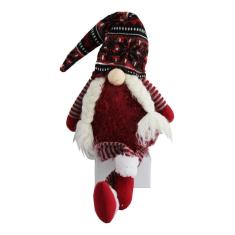 Papai Noel Sueco Enfeite De Natal Duende Mago Barbudo Grande