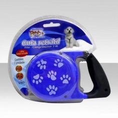 Guia Retrátil para Cães até 20kg 3m  - Western Pet, Azul