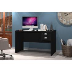 Mesa / Escrivaninha TAUR Para Computador 1.20m 2 Gavetas sendo um Com 