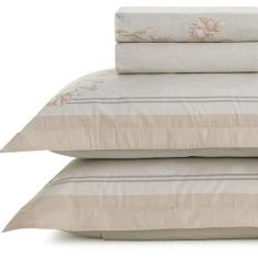 Jogo de Lençol Queen Karsten Percal 200 Fios 100% Algodão Estampado Ca