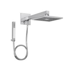 Chuveiro Deca Quadrado 1992.C.Des de Parede com Desviador Cromado