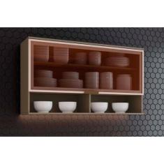 Cozinha Modulada Henn Connect Armário c/2 Nichos e 1 Porta Basculante 