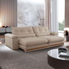 Sofá Dubai Linho 02 Módulos De 100 Cm B25 Cm Meu Sofá Online A226 Linho Bege