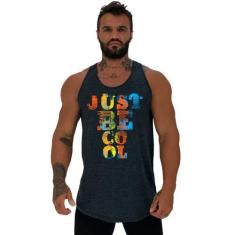 Regata Longline Estampada Masculina MXD Conceito Just Be Cool, Grafite