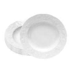 CJ 6 PRATOS FUNDO DE PORCELANA LIMOGES VENDANGE 22cm