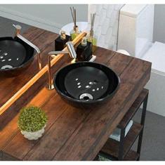 Kit Cuba R30 com Torneira Link 1062 Metal 1/4 Volta Compace Preto