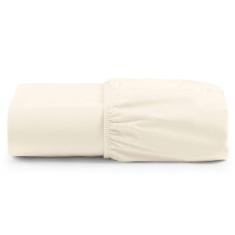 Lençol Unique Avulso de Baixo Solteiro com Elástico Micro Percal 400 Fios - Palha