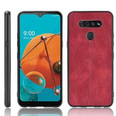 Capa adequada para LG K51, capa de celular estilo couro, proteção robusta 360° protege seu telefone capa de cor retrô para LG K51
