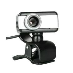 Webcam Brazilpc V4 1.5Mp 640X483 C/ Microfone Usb - Preto/Prata