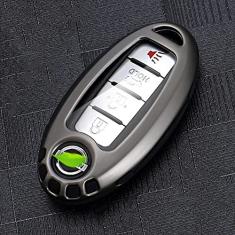 TPHJRM Porta-chaves do carro Capa Smart Zinc Alloy Key, apto para nissan juke leaf micra k12 note patrol qashqai   Infiniti, Chave do carro ABS Smart Car Key Fob