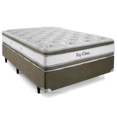 Cama Box de Casal Herval Big Class, Molas Alto Suporte, 71x138x188 cm