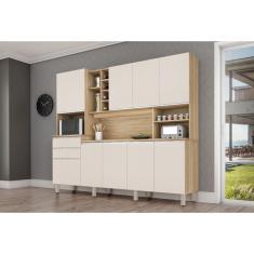 Cozinha Barcelona Nature Off White - Csa Móveis