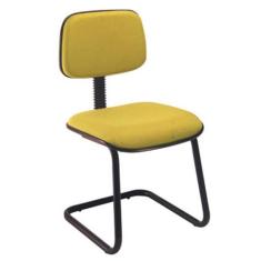 Cadeira Secretária Fixa Em S Linha Square Amarelo - Design Office