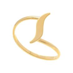 Anel Rommanel Banhado Ouro Aro Fino Espiral Com S 511964