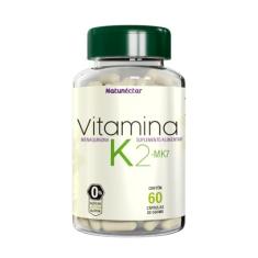 Vitamina K2 Mk7 Menaquinona 140mcg Pura 60 Cápsulas Natunéctar