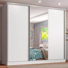 Guarda Roupa Infantil 100% MDF Madesa Logan 3 Portas de Correr com Esp