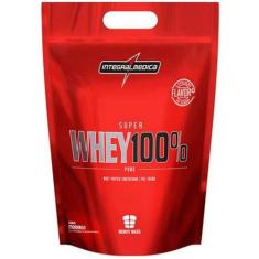 Super Whey 100% Pure Refil 907g Morango Integralmédica - Integralmedic