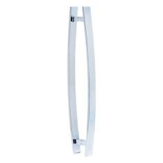 Puxador para Porta Barra Chata Curvo 80 cm Polido - Cicaba