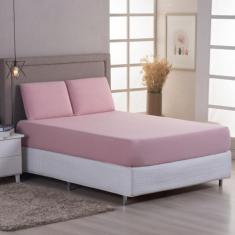 Jogo de Lençol Solteiro Malha 100% Algodão c/ Elastico 02 Pç - Nathali