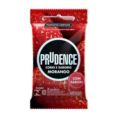 Camisinha Preservativo Prudence Cores e Sabores Pacote com 3 unidades,