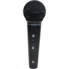 Microfone Vocal Leson SM58 P4BK Profissional Preto Fosco