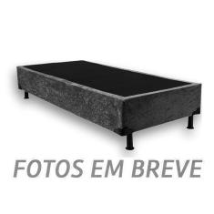 Base Box Solteiro VZ Sued Marrom 25X188X88 Nosso Sonho