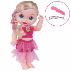 Boneca De Vinil - Babys Collection - Bela Sereia - Pink - Super Toys